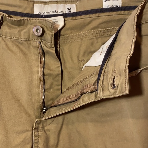 Men's chino pants tan/green - Picture 5 of 6